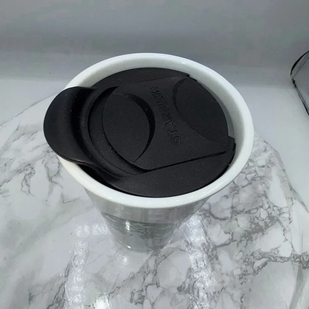 STARBUCKS Ceramic 10 oz Grande Size Travel Mug